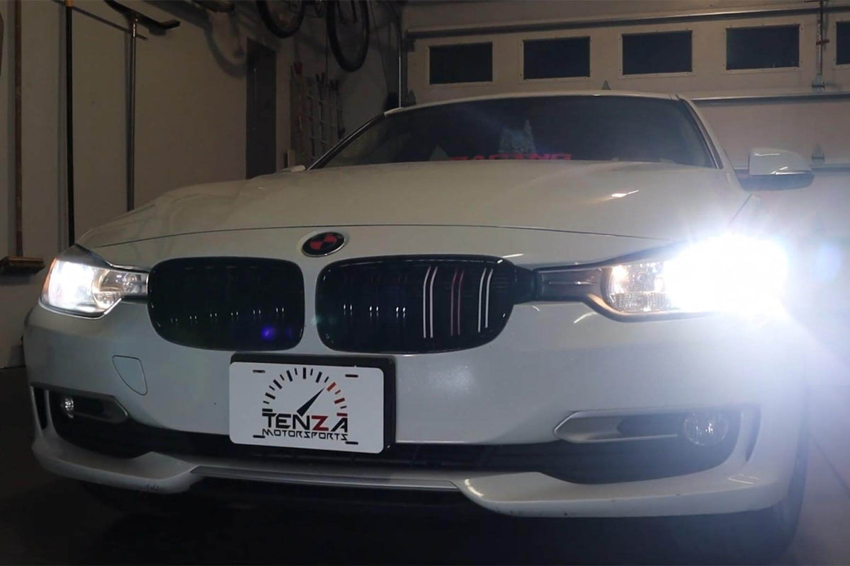 Auxtio's GF Series H7 LED Bulbs Upgrade for BMW F30 Headlights Instal