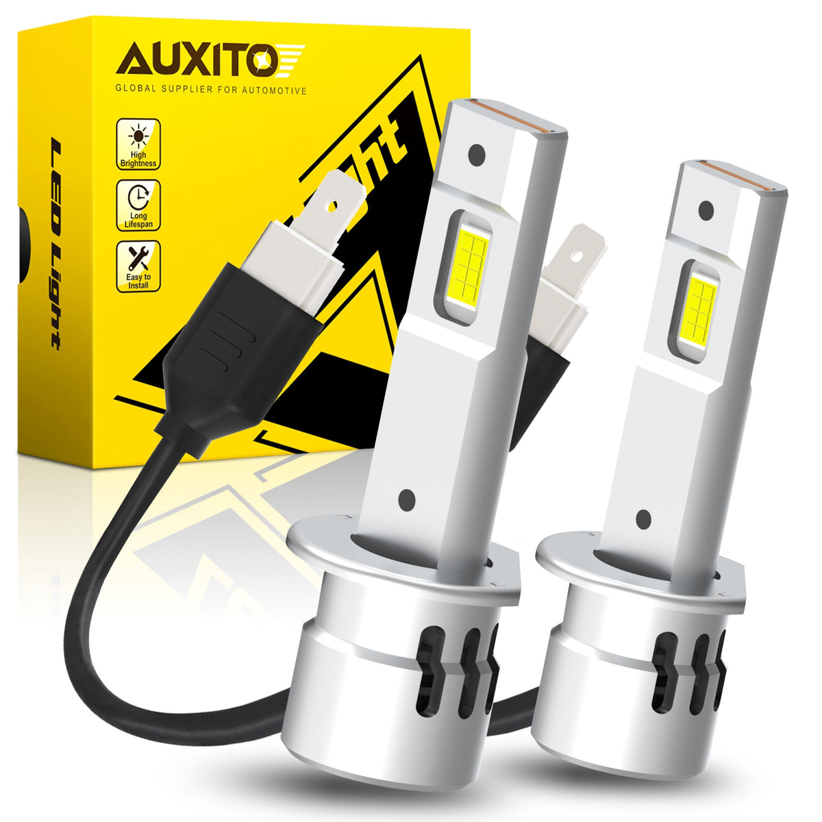 2024 Upgraded H1 LED Headlight Bulb 20000LM Super Bright H1LL LED Bulb ...