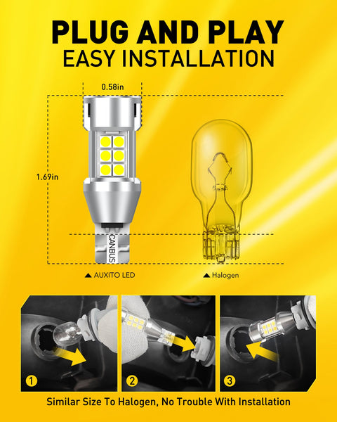 Reversing Car Light T15 4014 45smd Decoding Infinite Bright Reversing