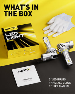Kit De Faros CSP Combo LED AUXITO 9005 H11 Bombillas Haz Alto Bajo