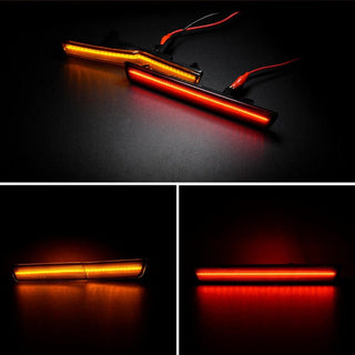 AUXITO LED Bumper Side Marker Lights For 2018-2022 Dodge Challenger SRT Hellcat Widebody (Smoke Lens)