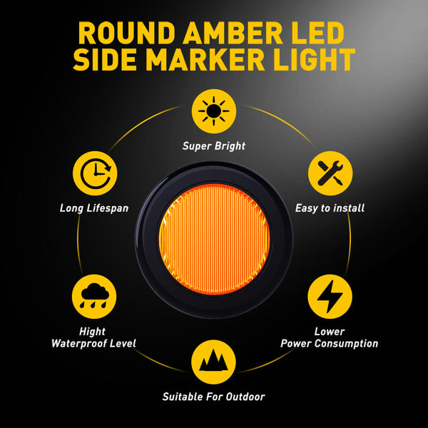 2PCS Suction Cup Car Blind Spot Mirrors, 2" Round HD Glass Convex 360