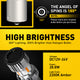 AUXTO 1156 BA15S Amber 6000K Rear Turn Sgnal Blnker Corner LED Lght