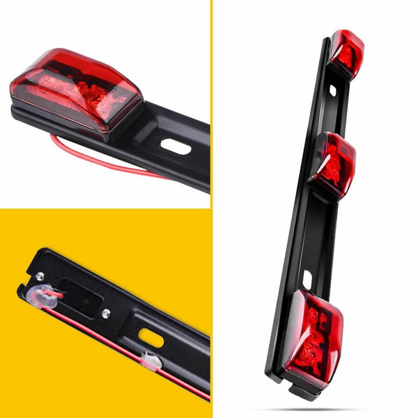 14.17inch Red Led Truck Trailer Light Bar with Stainless Steel Bracket