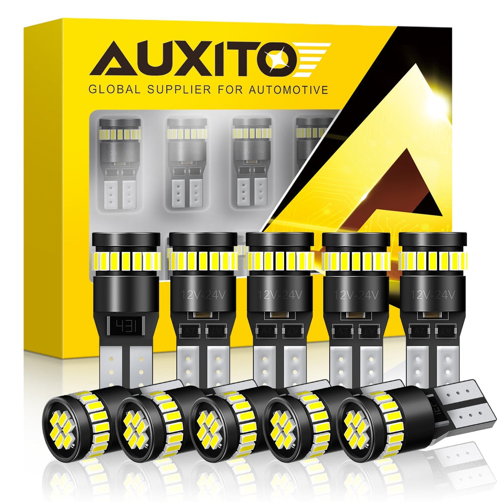 AUXITO 194 LED Light Bulb 6000K White 168 2825 W5W T10 Wedge 24-SMD 3014 Chipset AUXITO 194 LED Light Bulb 6000K White 168 2825 W5W T10 Wedge 24-SMD 3014 Chipset