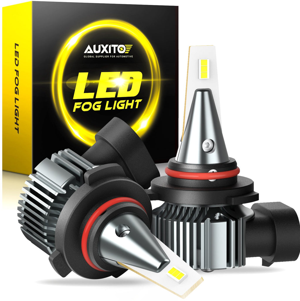 AUXITO H10/9145 LED Fog Light Bulbs, 3000K Amber Yellow, 30W 6000LM Per AUXITO H10/9145 LED Fog Light Bulbs, 3000K Amber Yellow, 30W 6000LM Per