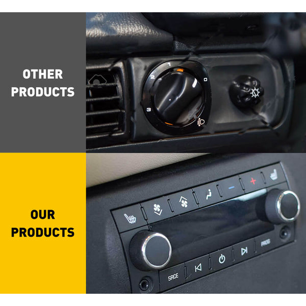 AC Climate Control Switch Knob Button Set of 2, Compatible with