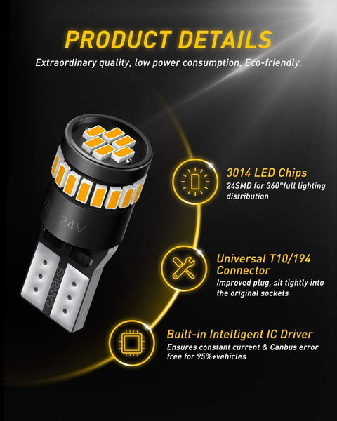 Ruiandsion T10 LED Lampadina Auto Luce Interna W5W Ruiandsion T10 LED Lampadina Auto Luce Interna W5W