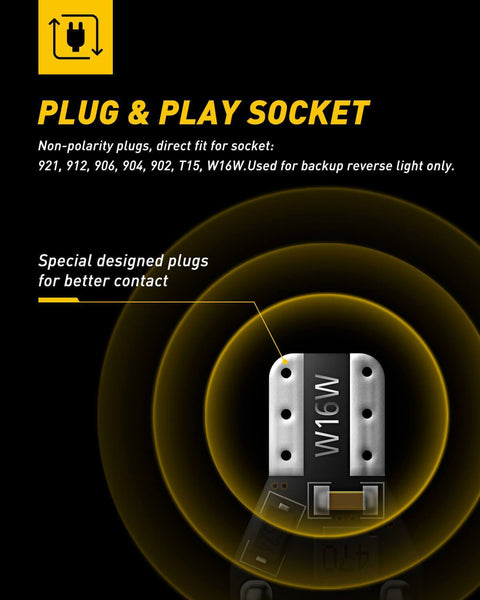 MEALAM T15 921 912 906 LED Bulbs Xenon White Back Up Light