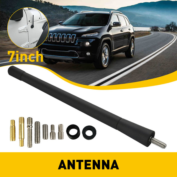 Black Universal Antenna Toppers Waterproof PVC Rubber Retrofit Antenna
