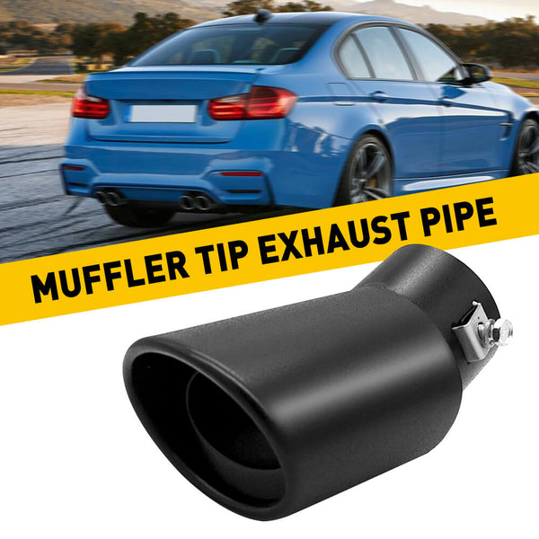 thumbnail image 2 of AUXITO Black Stainless Steel Round Exhaust Tip – Universal Fit For 1.5" To 2.4" Pipes 2 of 2