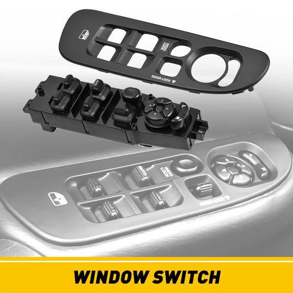 Driver Side Power Window Switch and Window Switch Bezel Replacement fo ...