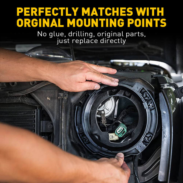 For 0718 Jeep Wrangler JK Headlight Mounting Bracket Ring Trim Access