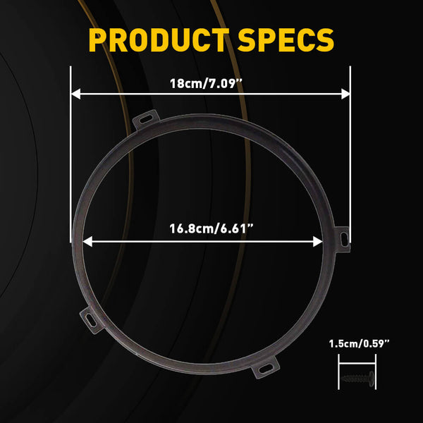 For 0718 Jeep Wrangler JK Headlight Mounting Bracket Ring Trim Access
