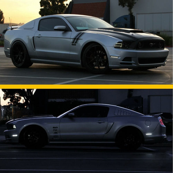 Rear Bumper Light Lamp Side Marker Reflector Fit for Ford Mustang Red Lens LED Rear Bumper Light Lamp Side Marker Reflector Fit for Ford Mustang Red Lens LED