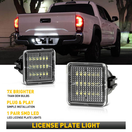 Tag Lights 2Pcs LED Number License Plate Light Lamp For TOYOTA