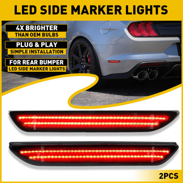 For AUXITO Charger Dodge Rear 15-22 LED Fender Side Marker Signal Light