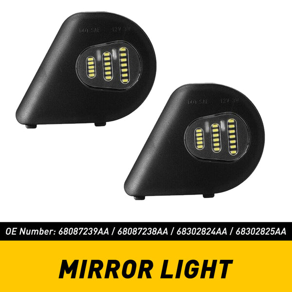 Accessories For Dodge Ram 2014 LED Truck Side Mirror Puddle Lights For Dodge Ram 10-19 1500 2500 3500 4500 5500 Dodge Charger Front Bumper - Foto 6
