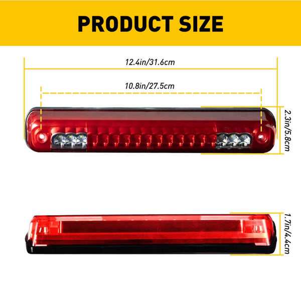 LED Third 3rd Tail Brake Lights For 88-98 Chevy GMC C1500 K1500 Silverado Sierra