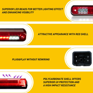 LED Third 3rd Brake Light Fit for 88-98 Chevy C1500/K1500/Silverado an