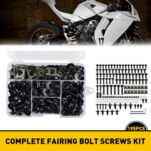 Motorcycle Fairing Nut And Bolt Assortment Kits Fasteners for Universa