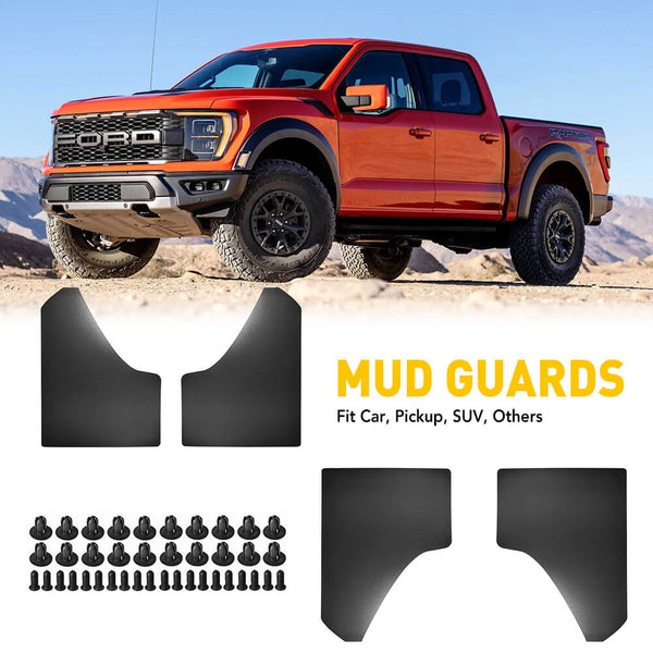 Universal Mud Flaps For Trucks, Pieced Fender for Front or Rear Auto A