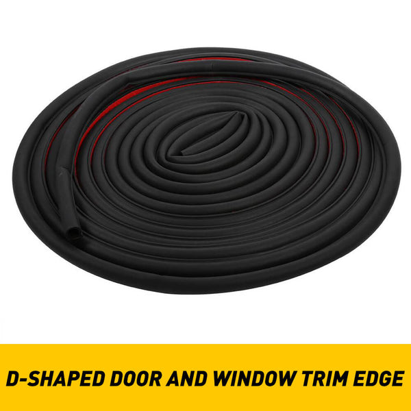Universal T, U, DShaped, and FiveHole Rubber Car Window Stripping — AUXITO