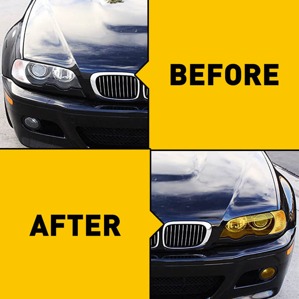 thumbnail image 2 of 1797 Yellow Light Tint Film For Car Headlight Fog Tail 2 of 12